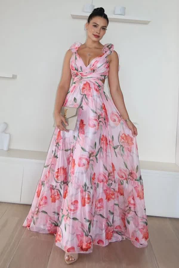 Élégance Fleurie™ – Sexy Floral Dress