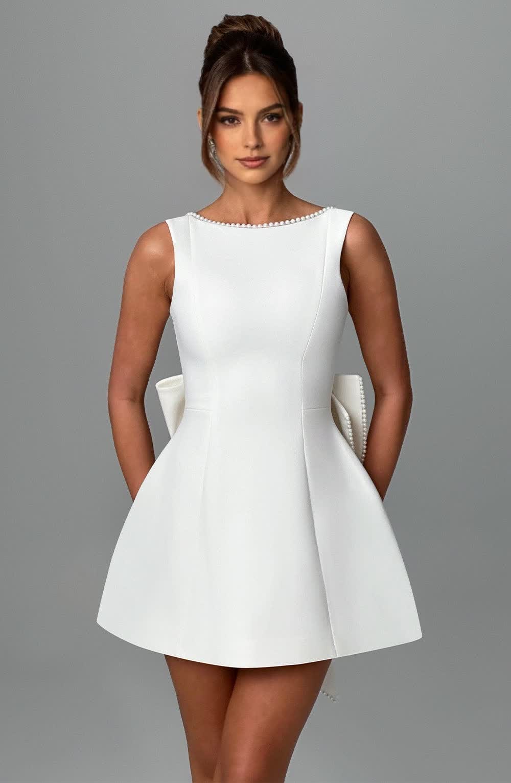 Selene™ Mini Dress - Ivory