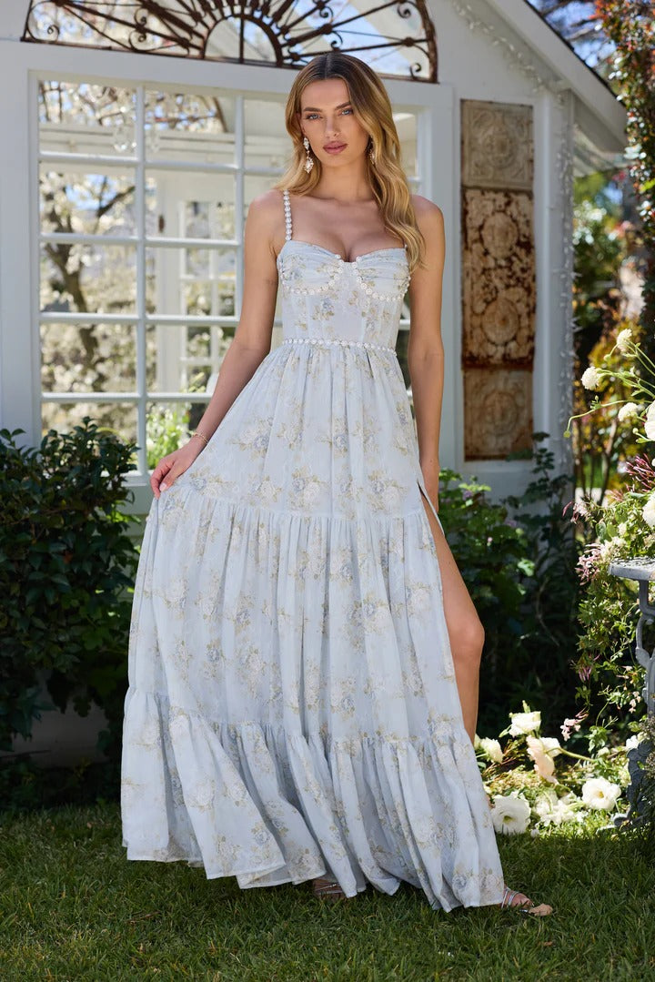 Gwen™ – Victorian Blue Roses Dress