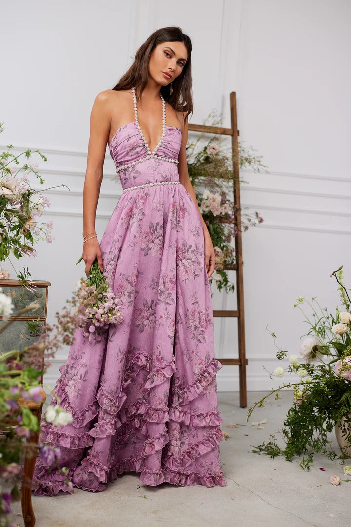 Scarlette™ – Lilac Tapestry Rose Dress