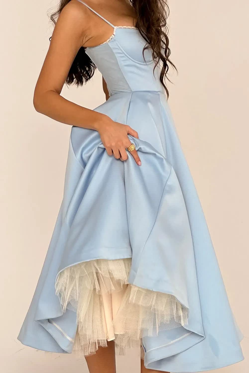 ELOVIA™ MIDI DRESS - Blue