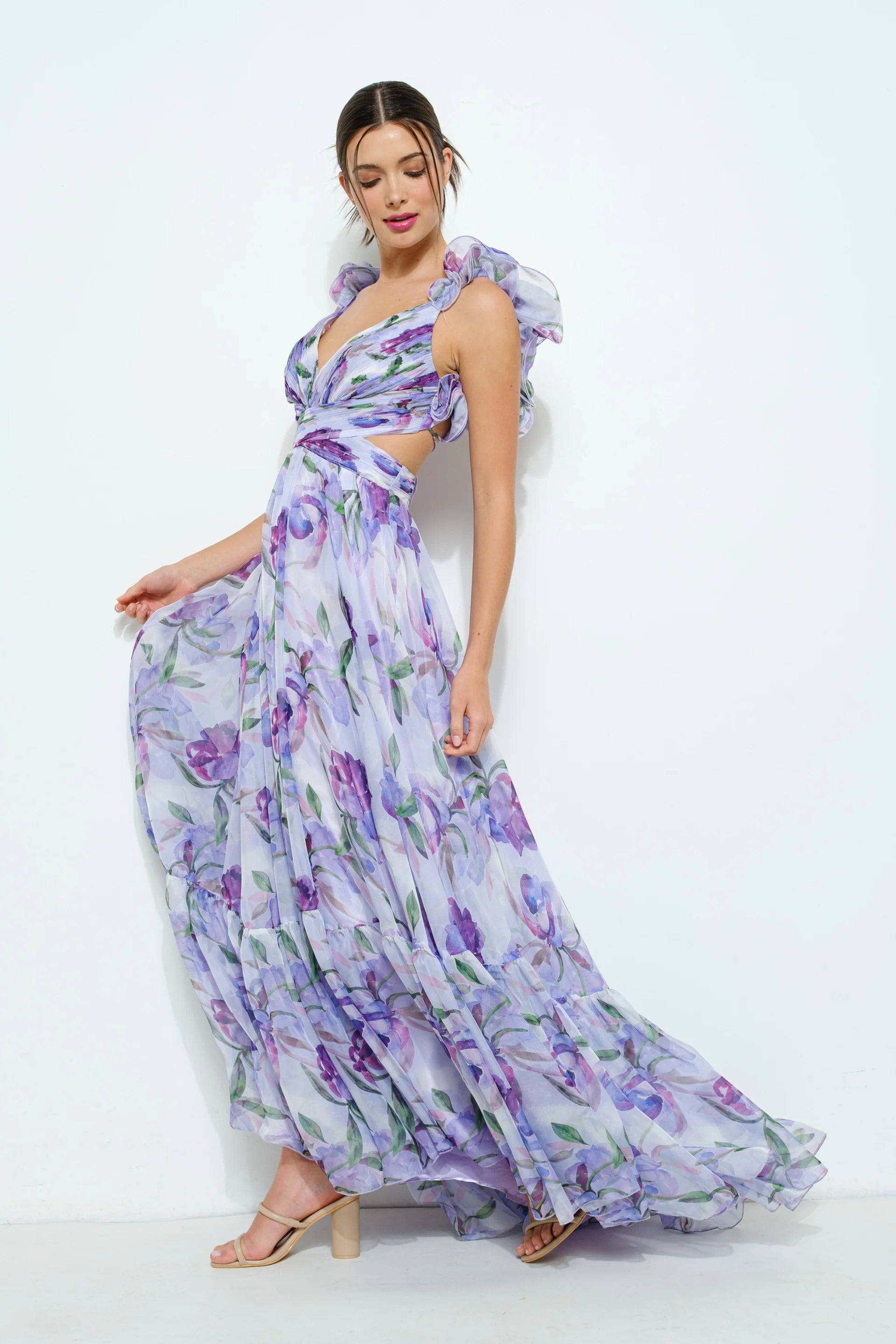 Élégance Fleurie™ – Sexy Floral Dress