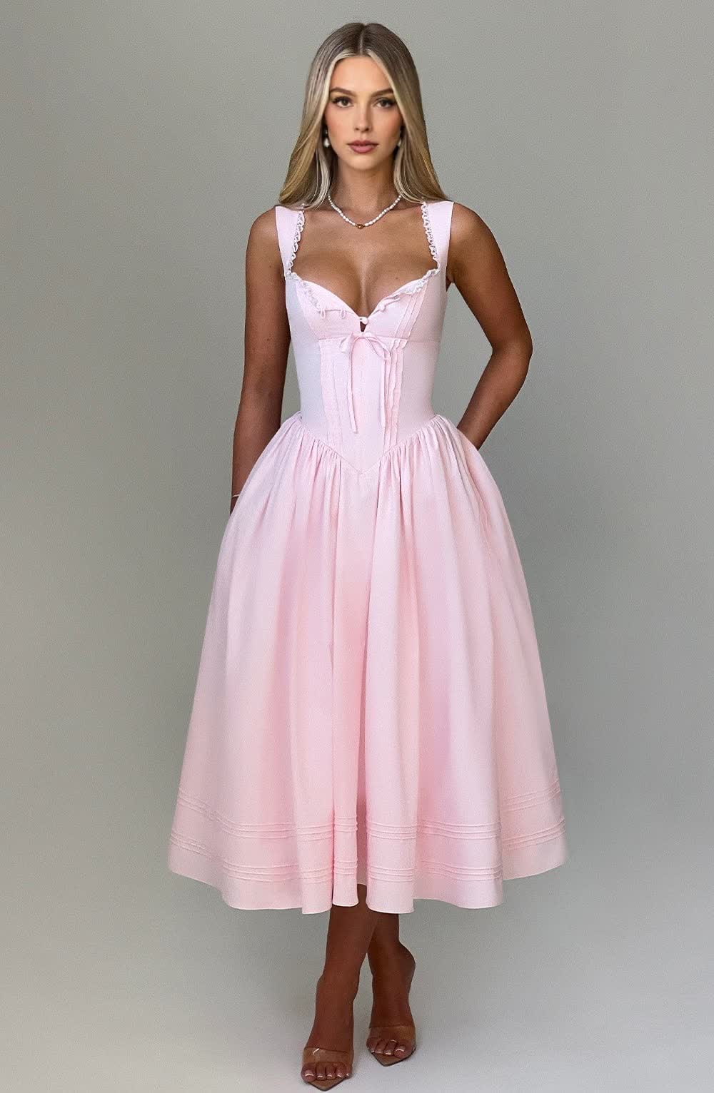 Violetta™ Midi Dress - Blush