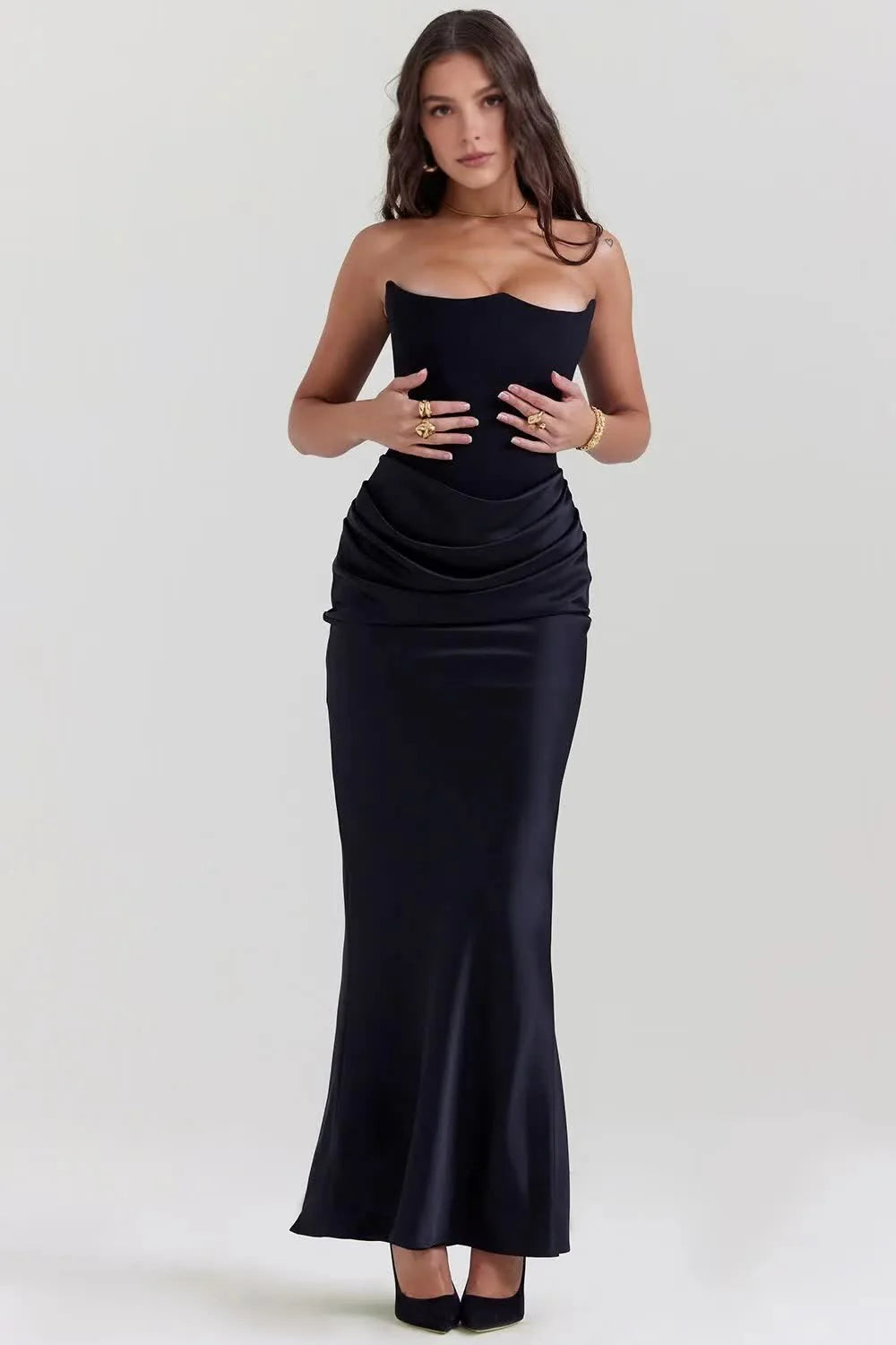 ASTORIA™ MAXI DRESS - BLACK