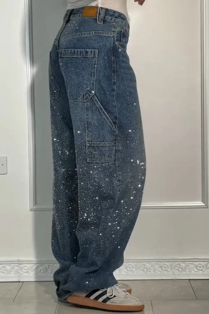 Lunara™ – Casual Rhinestone Jeans