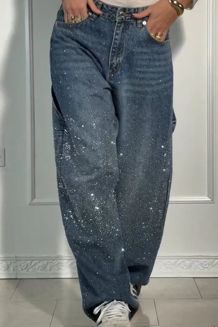 Lunara™ – Casual Rhinestone Jeans