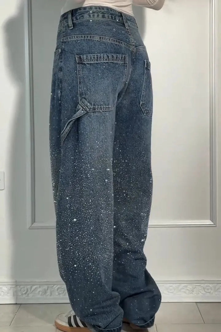 Lunara™ – Casual Rhinestone Jeans