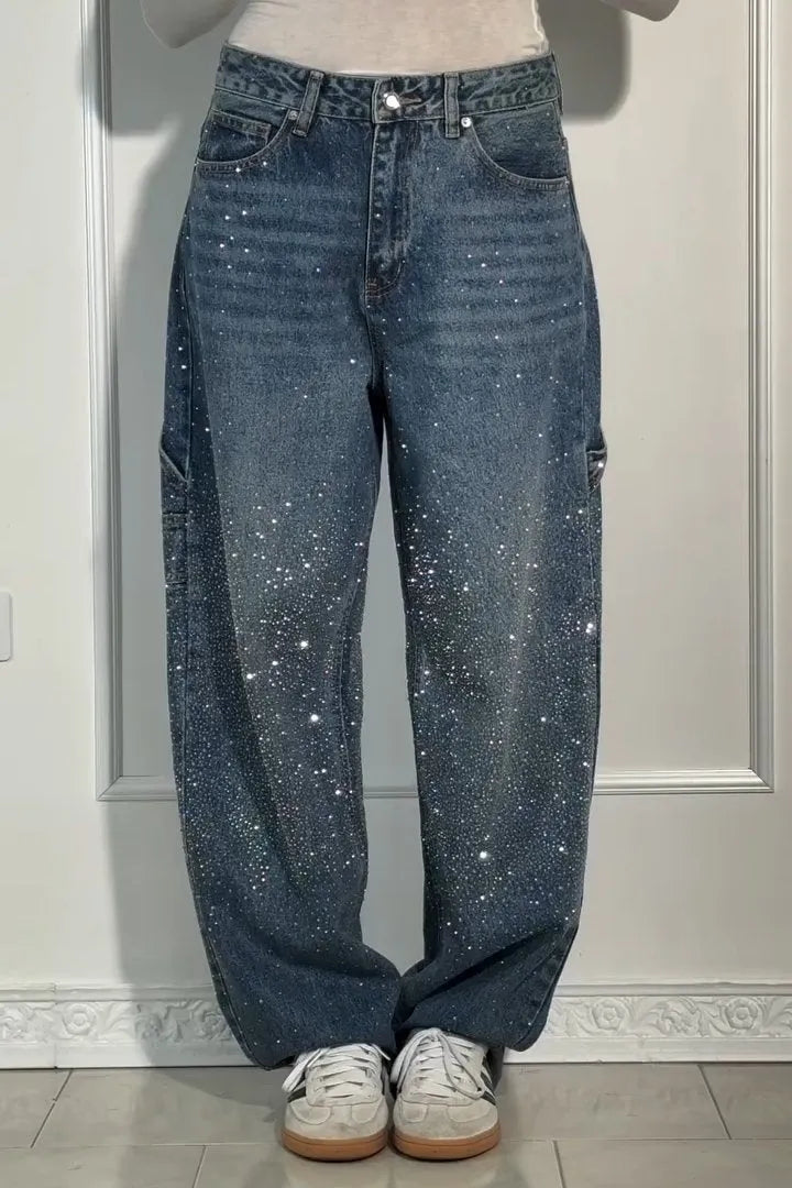 Lunara™ – Casual Rhinestone Jeans