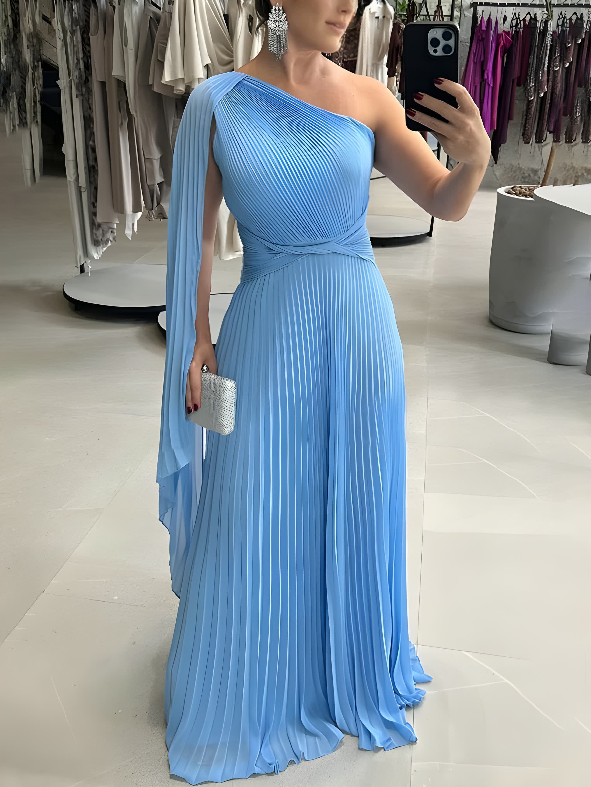 Soirte™ Off-Shoulder Maxi Dress