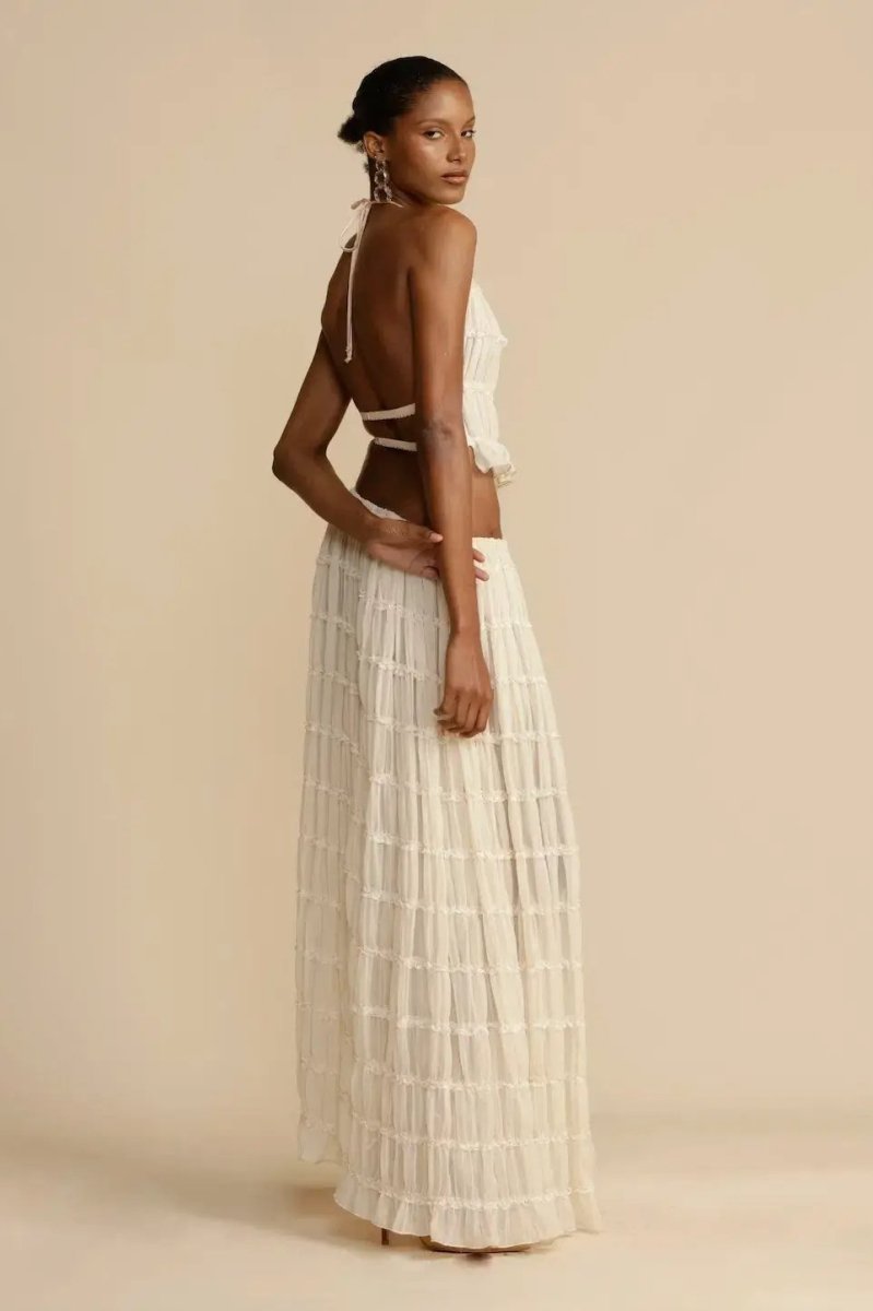 Aloura™ Backless Two-Piece Set - White