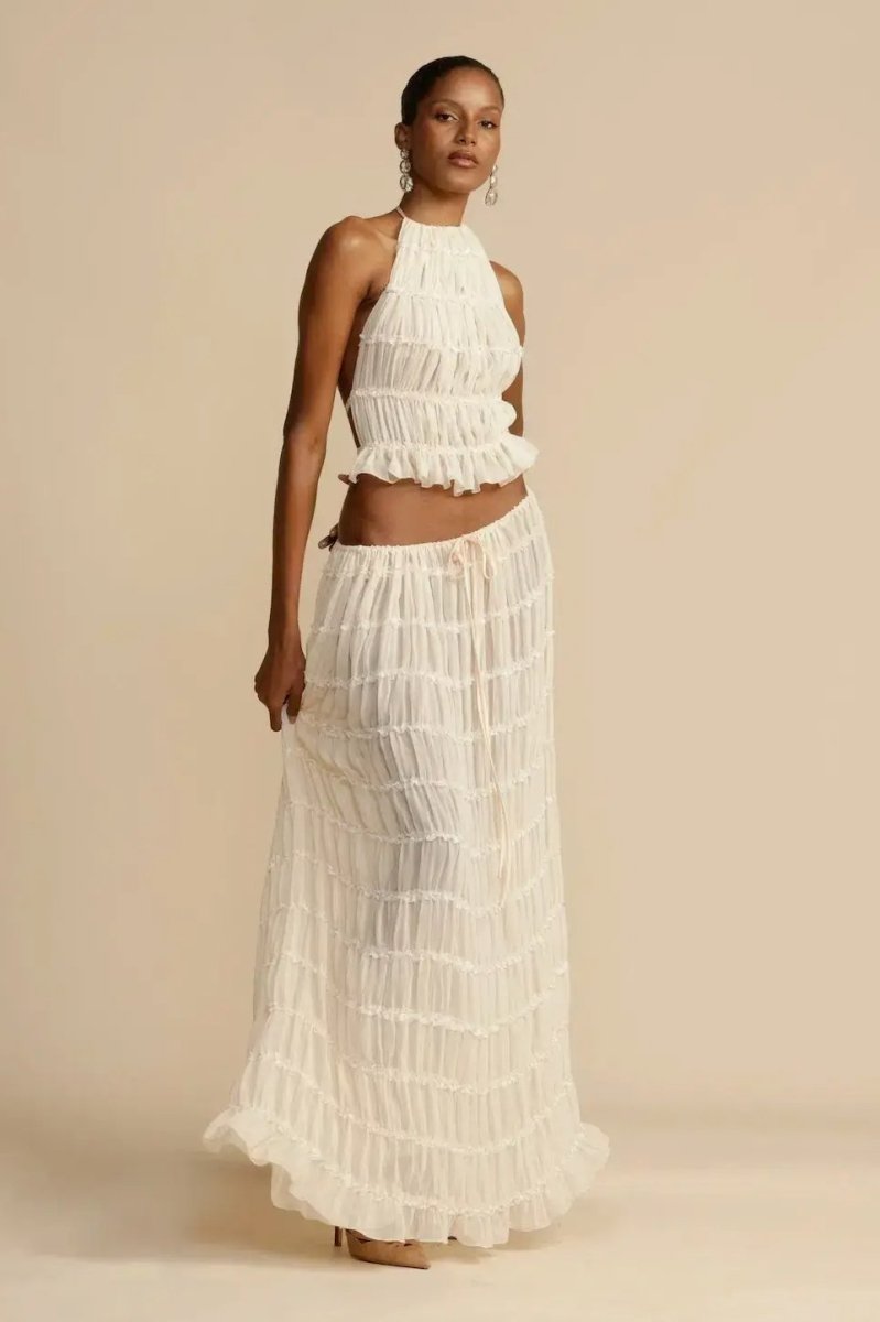 Aloura™ Backless Two-Piece Set - White