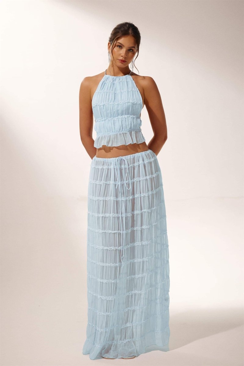 Aloura™ Backless Two-Piece Set - Blue