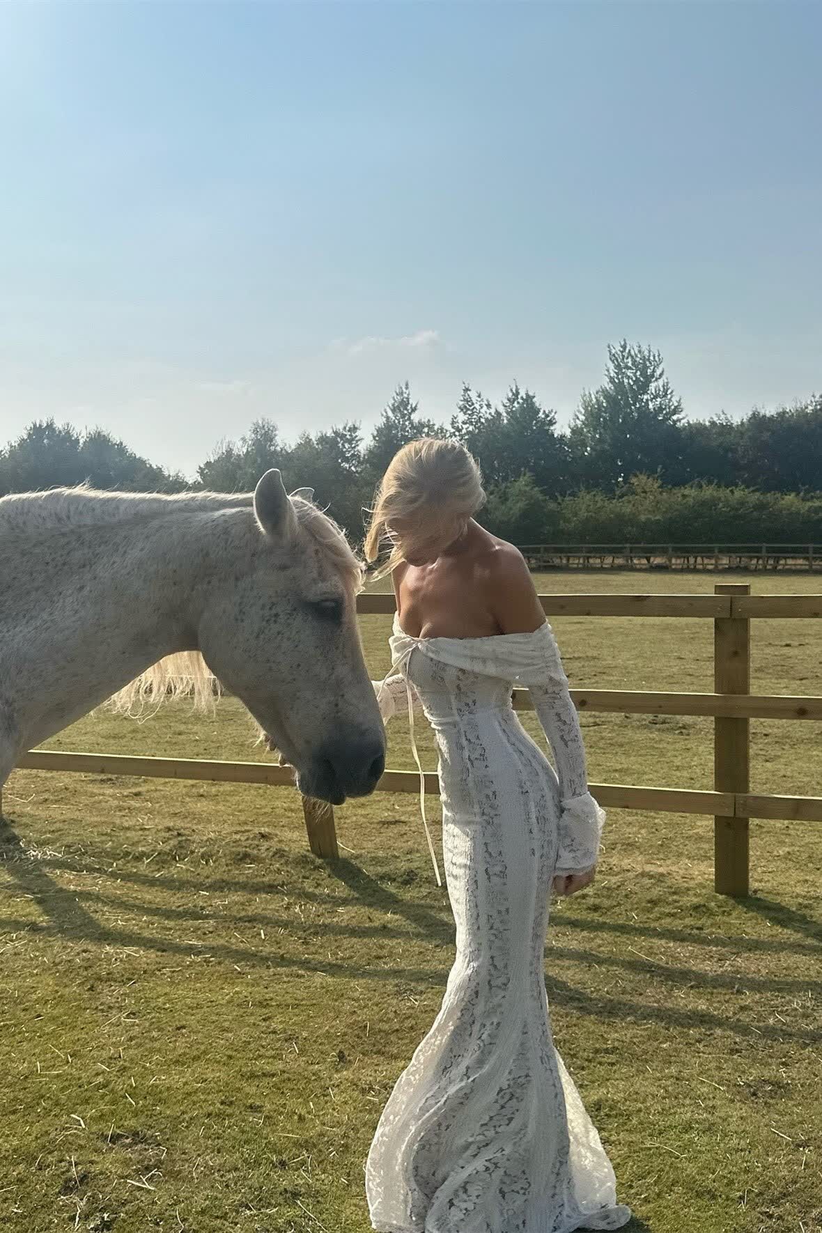 Celestia™ Off-Shoulder Lace Maxi Dress